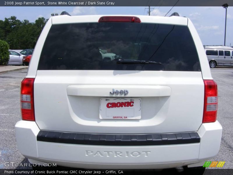 Stone White Clearcoat / Dark Slate Gray 2008 Jeep Patriot Sport