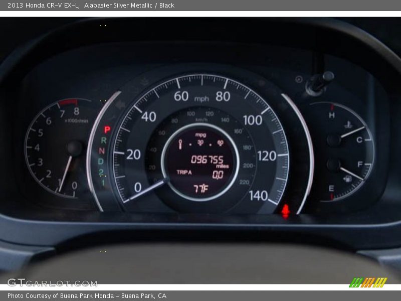 Alabaster Silver Metallic / Black 2013 Honda CR-V EX-L