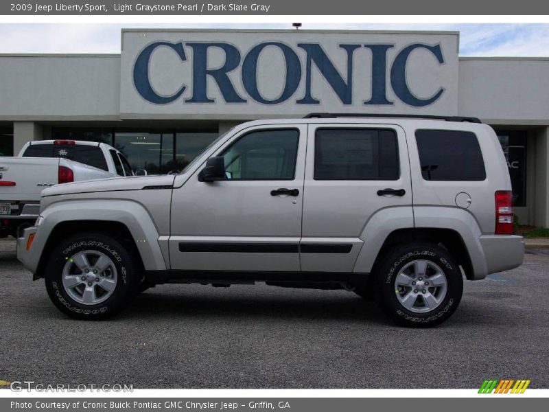 Light Graystone Pearl / Dark Slate Gray 2009 Jeep Liberty Sport