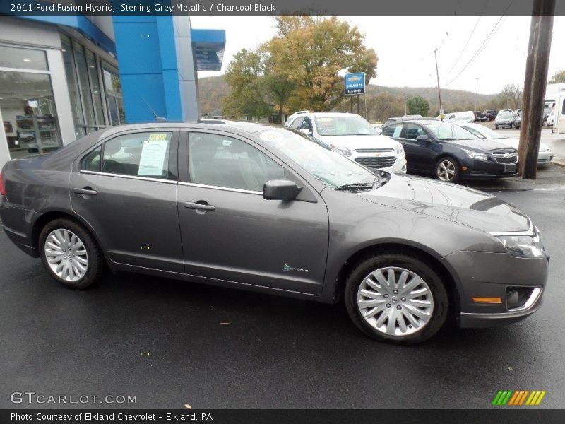 Sterling Grey Metallic / Charcoal Black 2011 Ford Fusion Hybrid