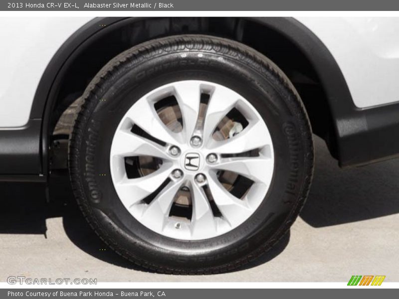 Alabaster Silver Metallic / Black 2013 Honda CR-V EX-L
