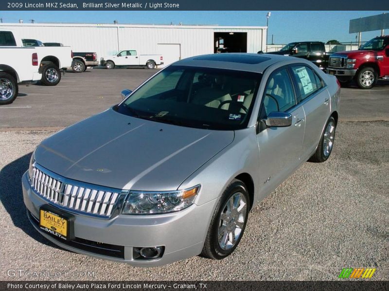 Brilliant Silver Metallic / Light Stone 2009 Lincoln MKZ Sedan