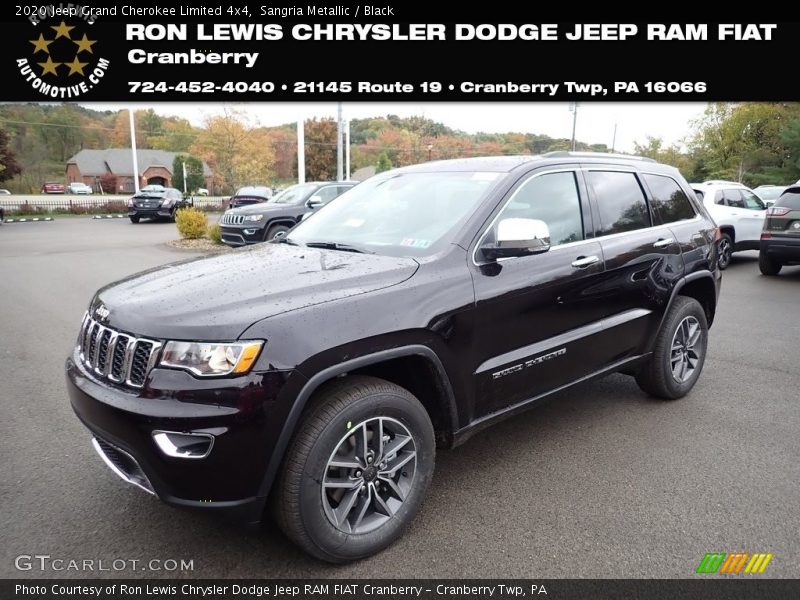 Sangria Metallic / Black 2020 Jeep Grand Cherokee Limited 4x4