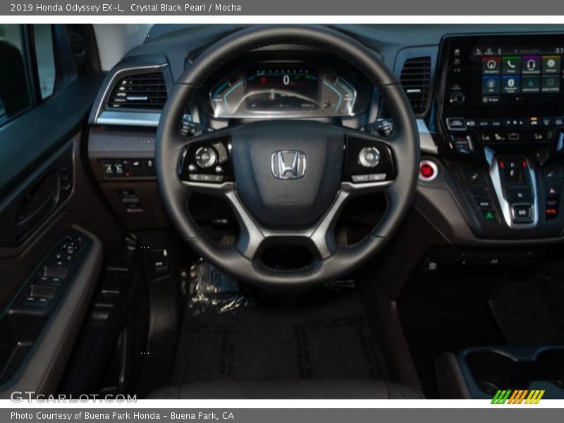Crystal Black Pearl / Mocha 2019 Honda Odyssey EX-L