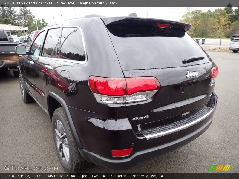 Sangria Metallic / Black 2020 Jeep Grand Cherokee Limited 4x4