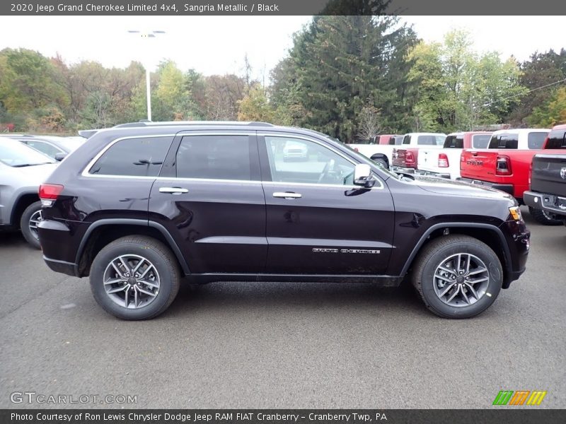 Sangria Metallic / Black 2020 Jeep Grand Cherokee Limited 4x4