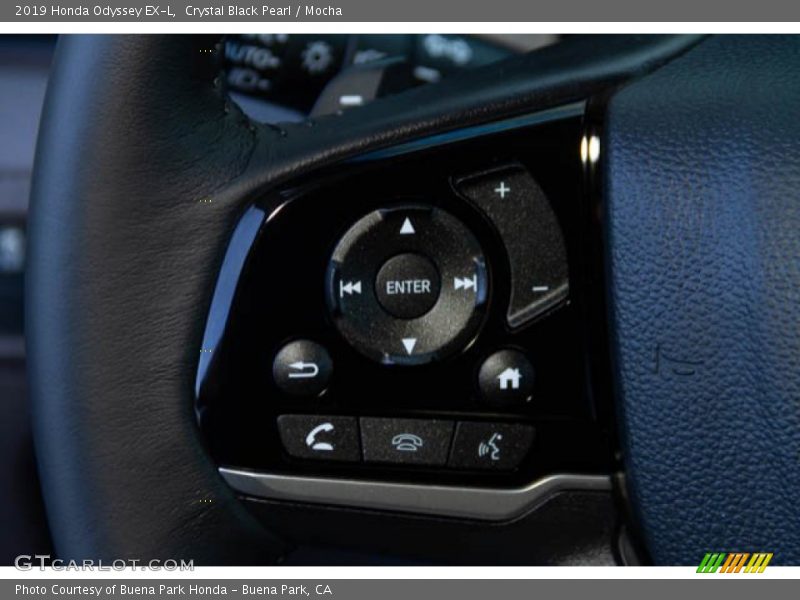 Crystal Black Pearl / Mocha 2019 Honda Odyssey EX-L