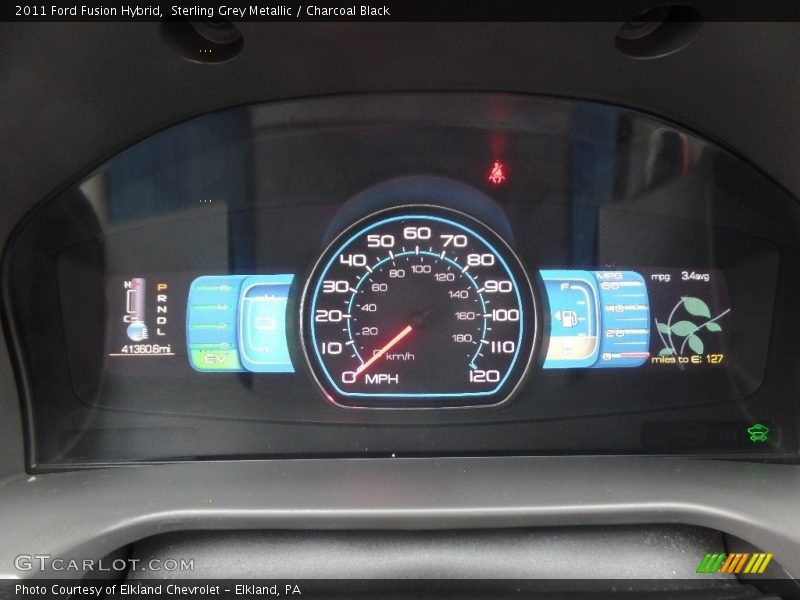 Sterling Grey Metallic / Charcoal Black 2011 Ford Fusion Hybrid