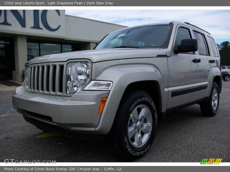 Light Graystone Pearl / Dark Slate Gray 2009 Jeep Liberty Sport