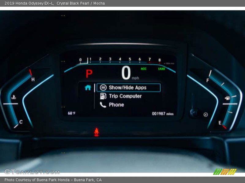 Crystal Black Pearl / Mocha 2019 Honda Odyssey EX-L