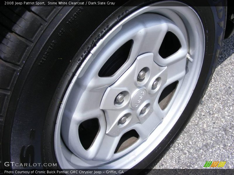 Stone White Clearcoat / Dark Slate Gray 2008 Jeep Patriot Sport
