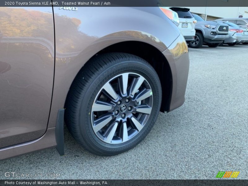 Toasted Walnut Pearl / Ash 2020 Toyota Sienna XLE AWD