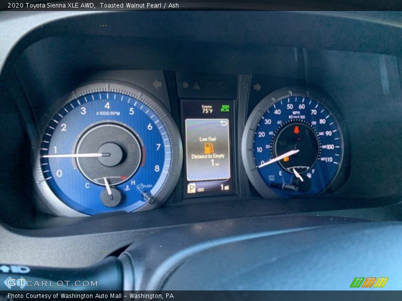 Toasted Walnut Pearl / Ash 2020 Toyota Sienna XLE AWD