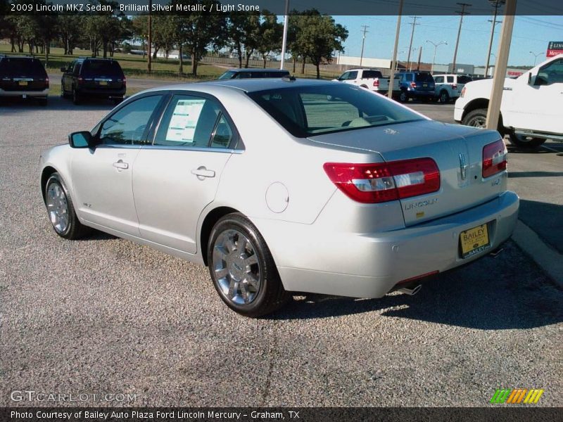 Brilliant Silver Metallic / Light Stone 2009 Lincoln MKZ Sedan