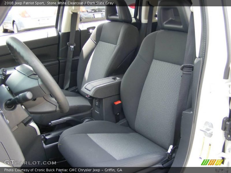 Stone White Clearcoat / Dark Slate Gray 2008 Jeep Patriot Sport