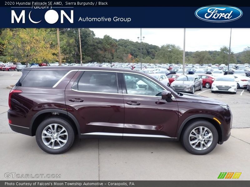 Sierra Burgundy / Black 2020 Hyundai Palisade SE AWD