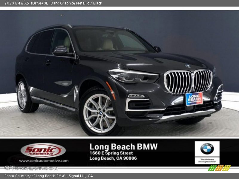 Dark Graphite Metallic / Black 2020 BMW X5 sDrive40i