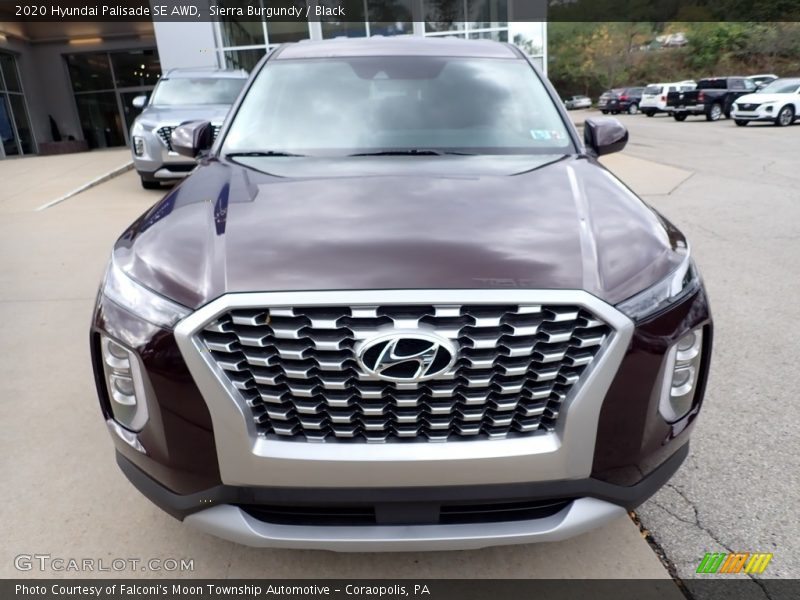 Sierra Burgundy / Black 2020 Hyundai Palisade SE AWD