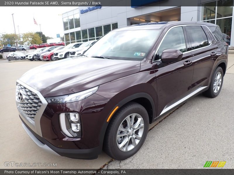 Sierra Burgundy / Black 2020 Hyundai Palisade SE AWD