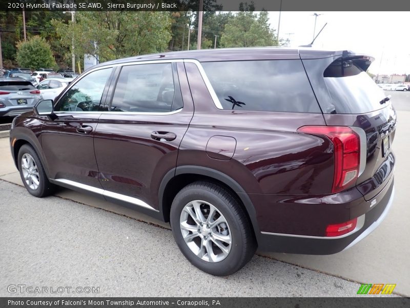Sierra Burgundy / Black 2020 Hyundai Palisade SE AWD