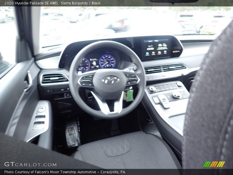 Sierra Burgundy / Black 2020 Hyundai Palisade SE AWD