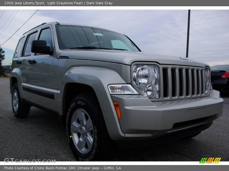 Light Graystone Pearl / Dark Slate Gray 2009 Jeep Liberty Sport