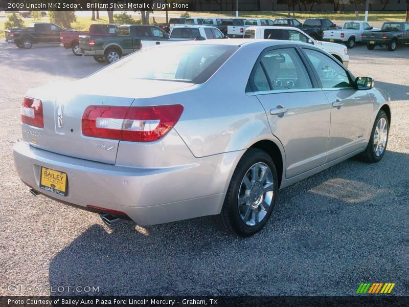 Brilliant Silver Metallic / Light Stone 2009 Lincoln MKZ Sedan