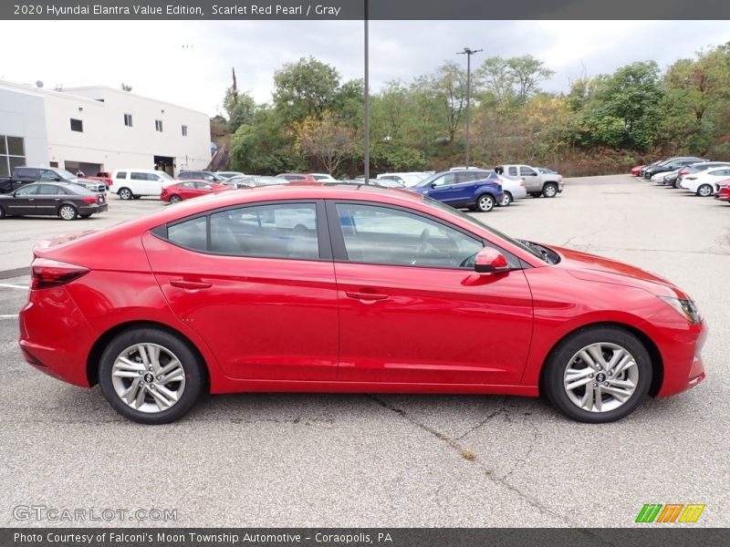 Scarlet Red Pearl / Gray 2020 Hyundai Elantra Value Edition