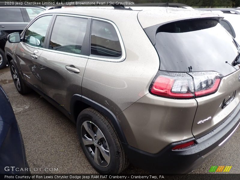 Light Brownstone Pearl / Ski Gray/Black 2020 Jeep Cherokee Limited 4x4
