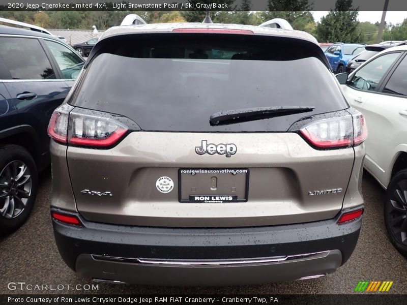 Light Brownstone Pearl / Ski Gray/Black 2020 Jeep Cherokee Limited 4x4