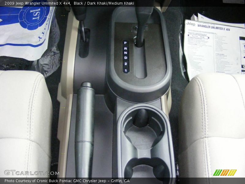 Black / Dark Khaki/Medium Khaki 2009 Jeep Wrangler Unlimited X 4x4