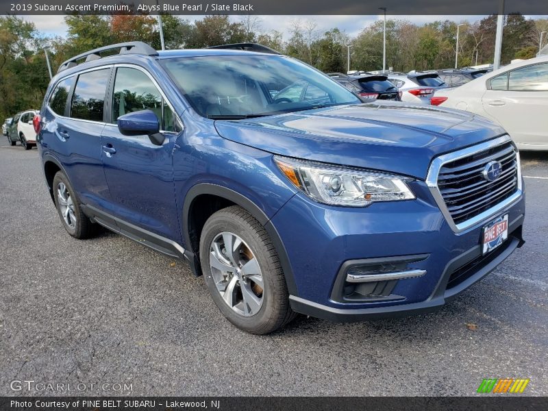 Abyss Blue Pearl / Slate Black 2019 Subaru Ascent Premium