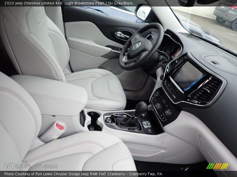Light Brownstone Pearl / Ski Gray/Black 2020 Jeep Cherokee Limited 4x4