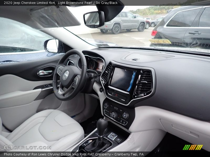 Light Brownstone Pearl / Ski Gray/Black 2020 Jeep Cherokee Limited 4x4