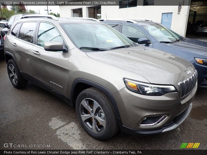 Light Brownstone Pearl / Ski Gray/Black 2020 Jeep Cherokee Limited 4x4