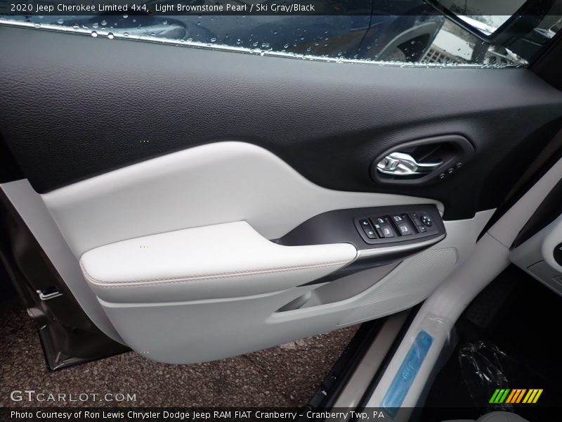 Light Brownstone Pearl / Ski Gray/Black 2020 Jeep Cherokee Limited 4x4