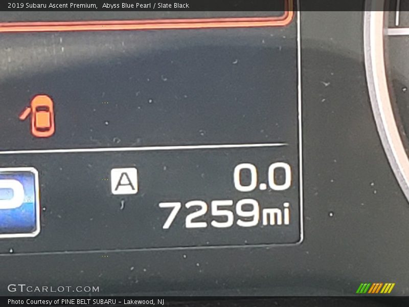 Abyss Blue Pearl / Slate Black 2019 Subaru Ascent Premium