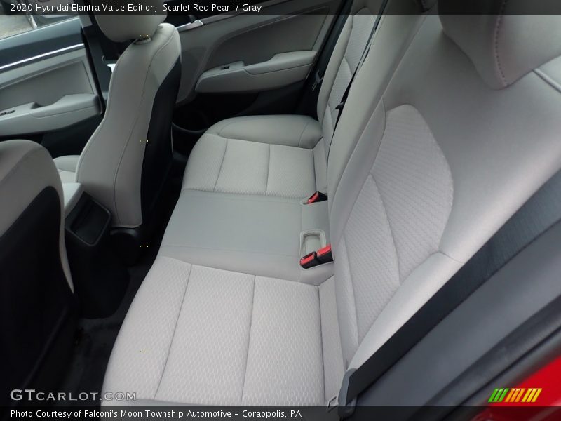 Scarlet Red Pearl / Gray 2020 Hyundai Elantra Value Edition