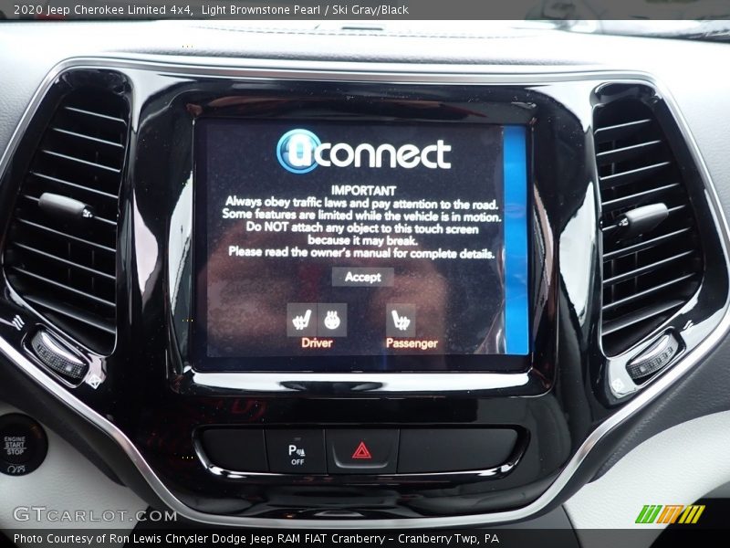 Light Brownstone Pearl / Ski Gray/Black 2020 Jeep Cherokee Limited 4x4
