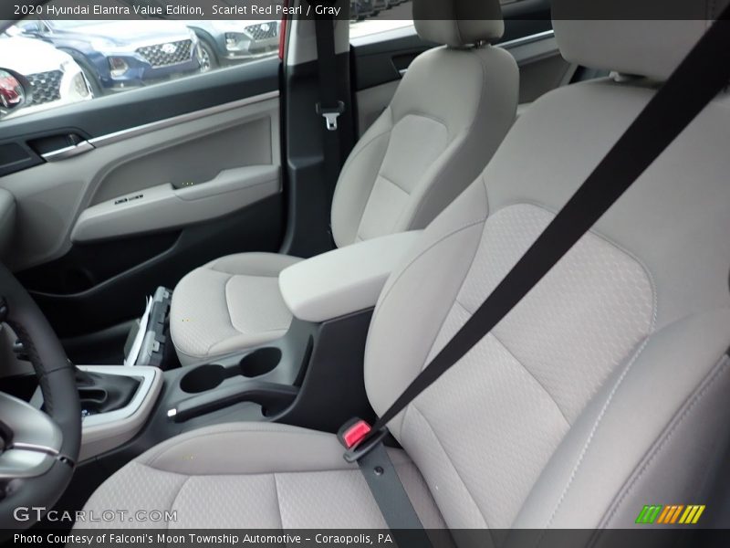 Scarlet Red Pearl / Gray 2020 Hyundai Elantra Value Edition