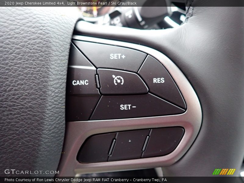 Light Brownstone Pearl / Ski Gray/Black 2020 Jeep Cherokee Limited 4x4