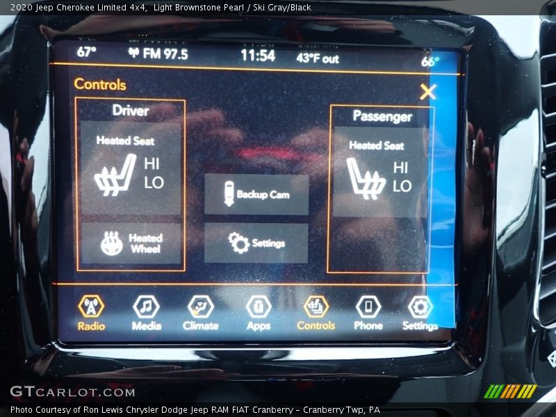 Light Brownstone Pearl / Ski Gray/Black 2020 Jeep Cherokee Limited 4x4