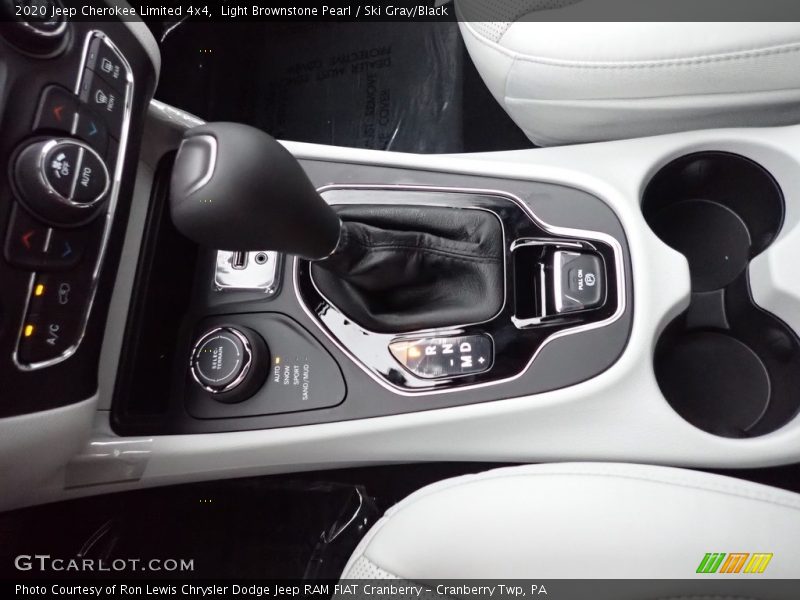 Light Brownstone Pearl / Ski Gray/Black 2020 Jeep Cherokee Limited 4x4