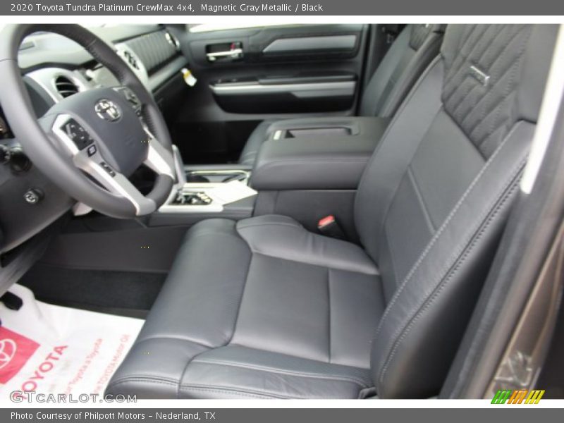 Front Seat of 2020 Tundra Platinum CrewMax 4x4