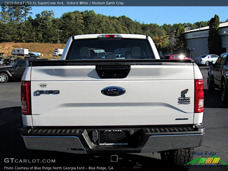 Oxford White / Medium Earth Gray 2016 Ford F150 XL SuperCrew 4x4