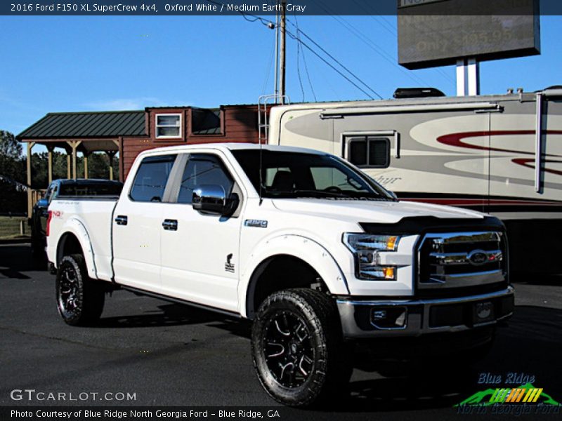 Oxford White / Medium Earth Gray 2016 Ford F150 XL SuperCrew 4x4