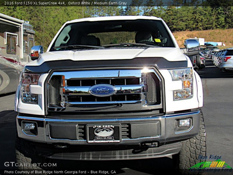 Oxford White / Medium Earth Gray 2016 Ford F150 XL SuperCrew 4x4