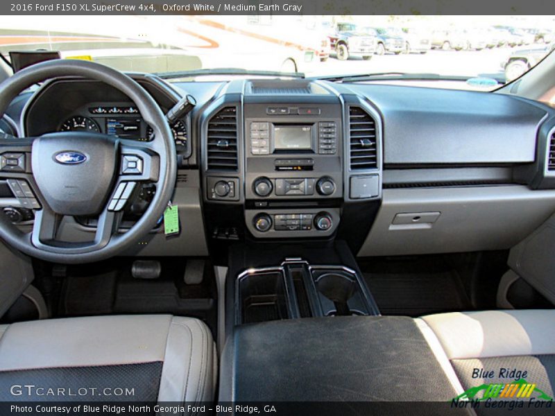 Oxford White / Medium Earth Gray 2016 Ford F150 XL SuperCrew 4x4