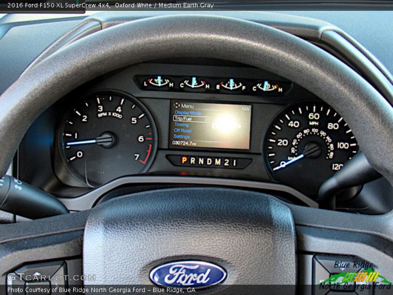 Oxford White / Medium Earth Gray 2016 Ford F150 XL SuperCrew 4x4