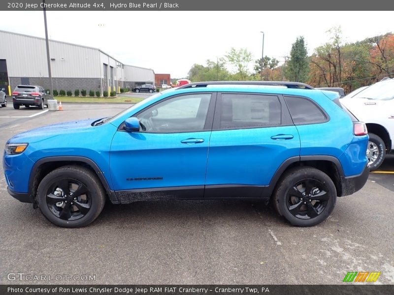 Hydro Blue Pearl / Black 2020 Jeep Cherokee Altitude 4x4